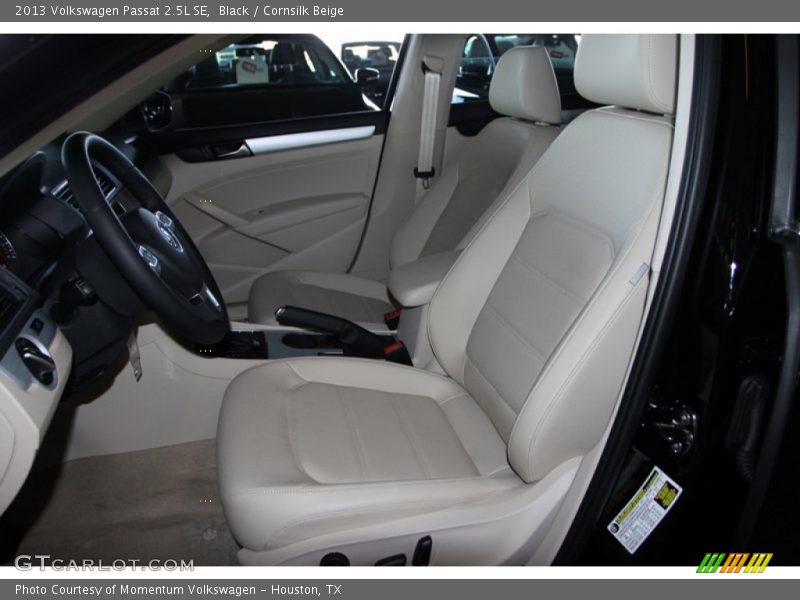 Black / Cornsilk Beige 2013 Volkswagen Passat 2.5L SE