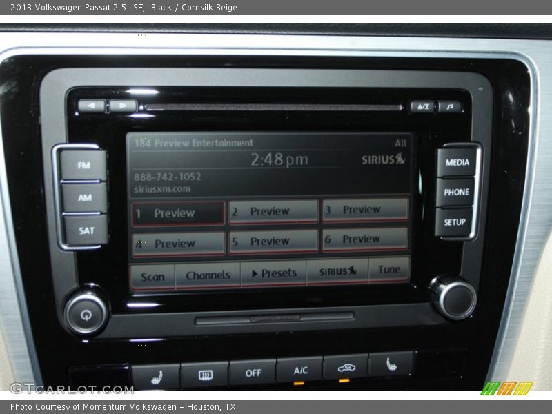 Black / Cornsilk Beige 2013 Volkswagen Passat 2.5L SE