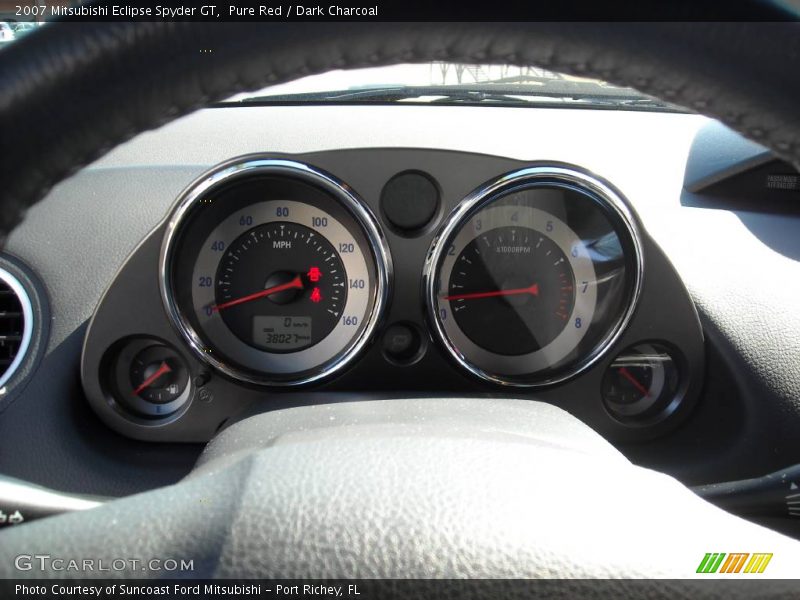 Pure Red / Dark Charcoal 2007 Mitsubishi Eclipse Spyder GT