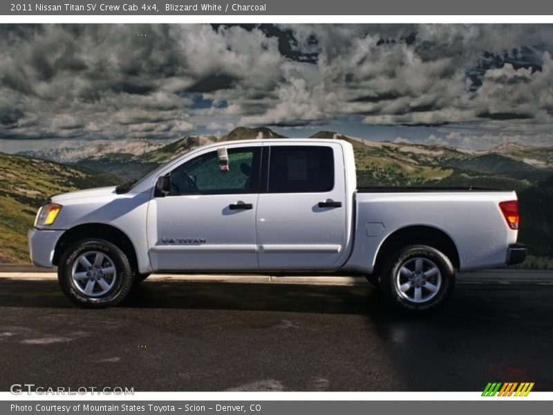 Blizzard White / Charcoal 2011 Nissan Titan SV Crew Cab 4x4