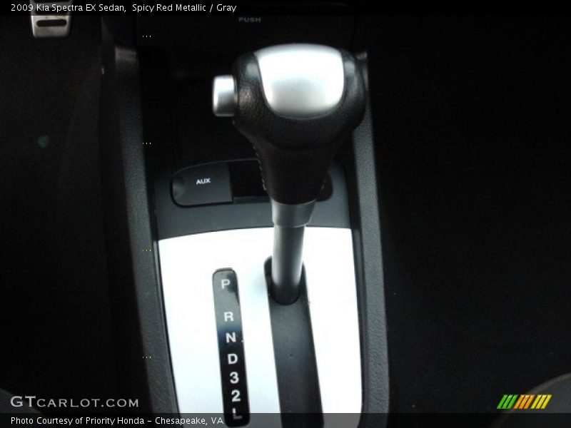 Spicy Red Metallic / Gray 2009 Kia Spectra EX Sedan