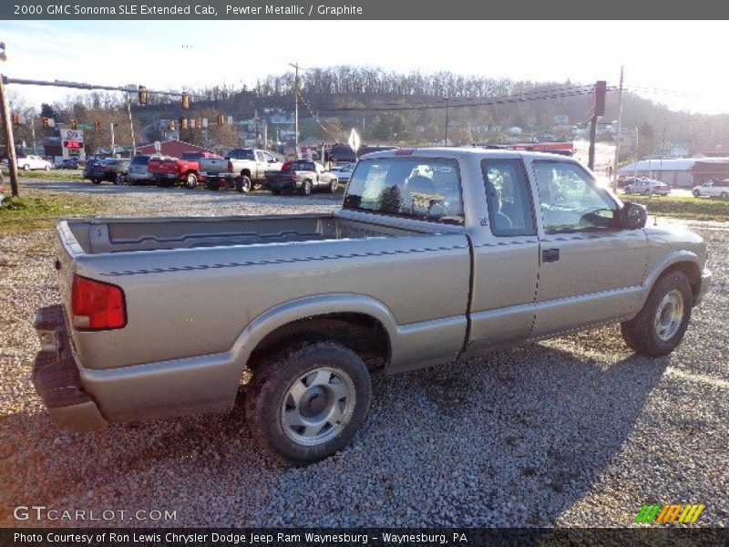 Pewter Metallic / Graphite 2000 GMC Sonoma SLE Extended Cab