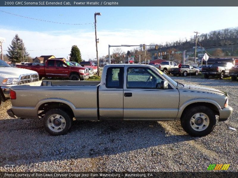 Pewter Metallic / Graphite 2000 GMC Sonoma SLE Extended Cab