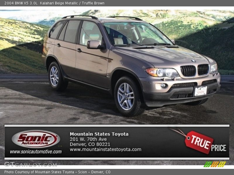Kalahari Beige Metallic / Truffle Brown 2004 BMW X5 3.0i