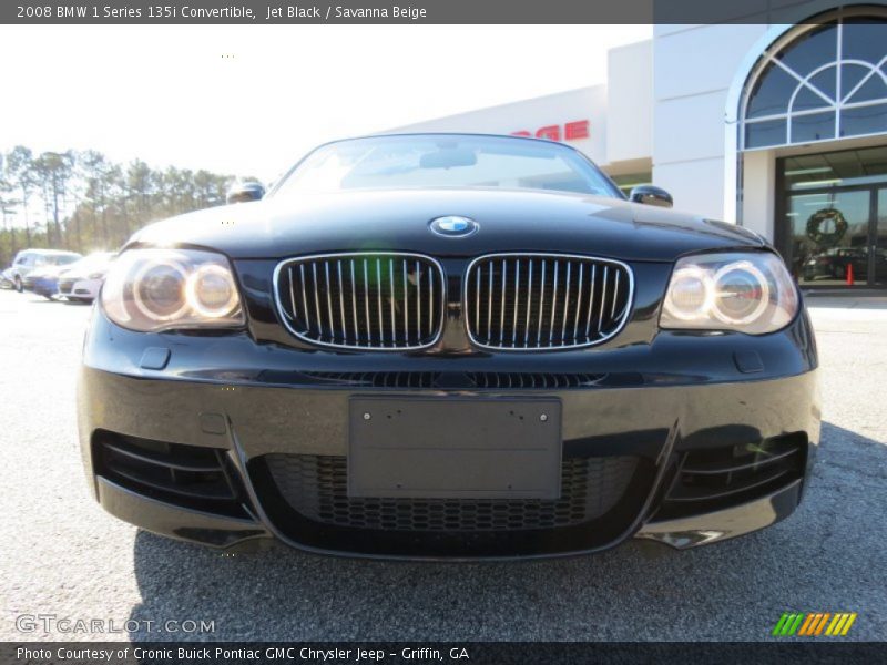 Jet Black / Savanna Beige 2008 BMW 1 Series 135i Convertible