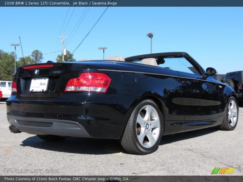 Jet Black / Savanna Beige 2008 BMW 1 Series 135i Convertible
