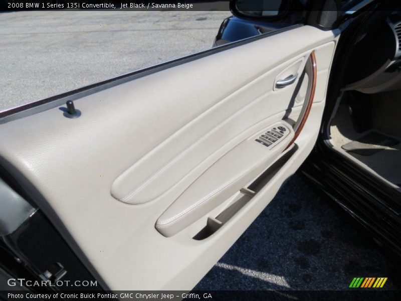 Jet Black / Savanna Beige 2008 BMW 1 Series 135i Convertible