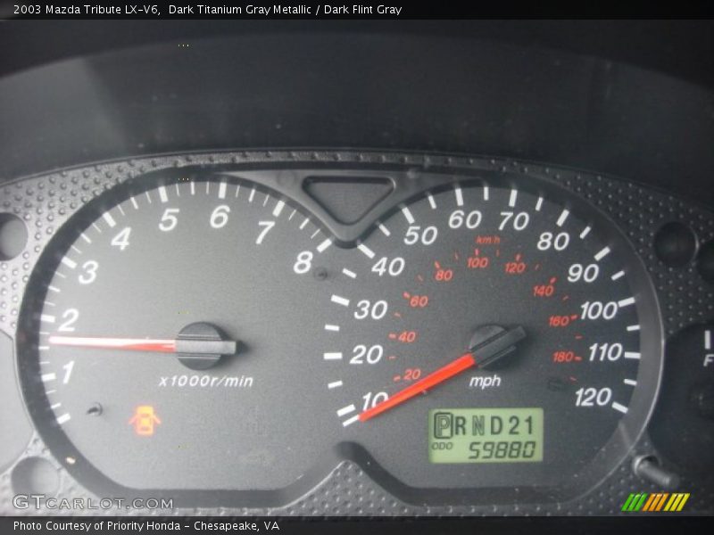 Dark Titanium Gray Metallic / Dark Flint Gray 2003 Mazda Tribute LX-V6