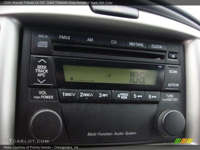 Dark Titanium Gray Metallic / Dark Flint Gray 2003 Mazda Tribute LX-V6