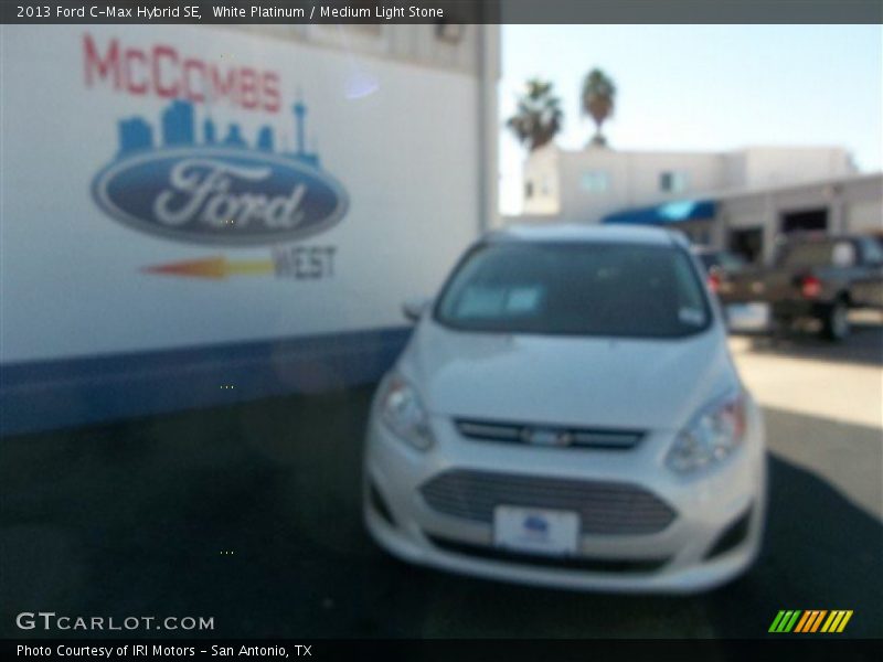 White Platinum / Medium Light Stone 2013 Ford C-Max Hybrid SE