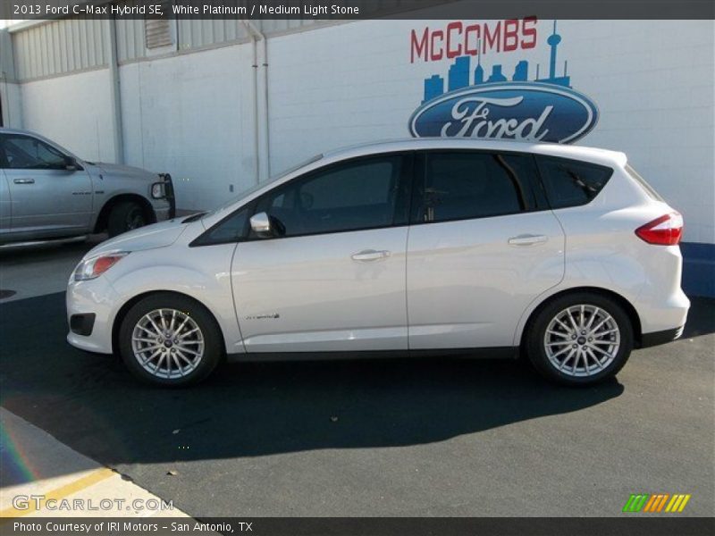 White Platinum / Medium Light Stone 2013 Ford C-Max Hybrid SE