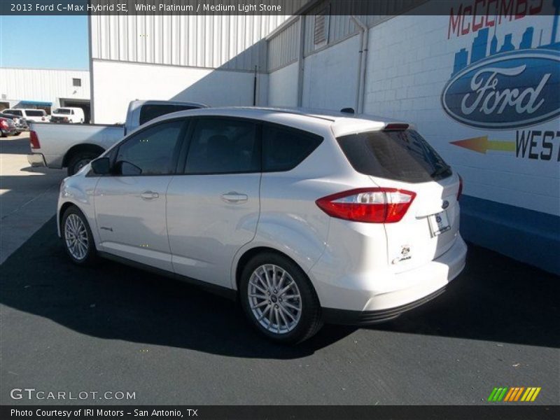 White Platinum / Medium Light Stone 2013 Ford C-Max Hybrid SE