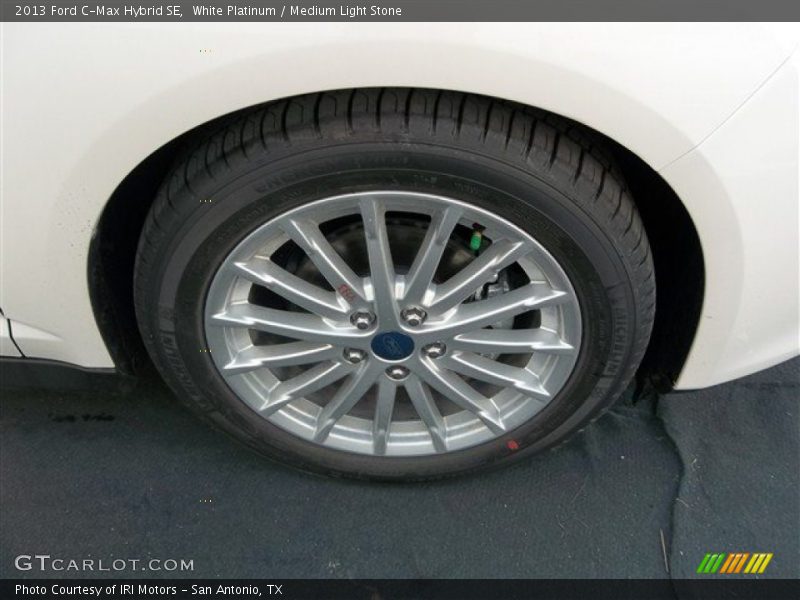 White Platinum / Medium Light Stone 2013 Ford C-Max Hybrid SE