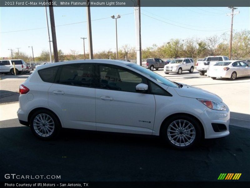 White Platinum / Medium Light Stone 2013 Ford C-Max Hybrid SE