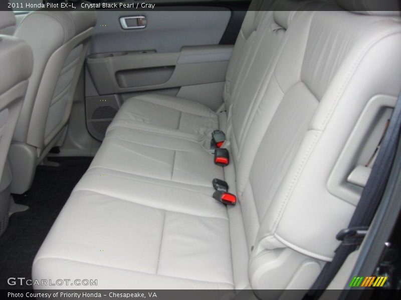 Crystal Black Pearl / Gray 2011 Honda Pilot EX-L