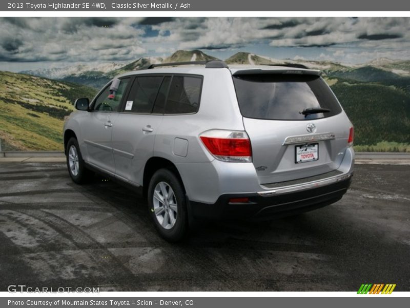 Classic Silver Metallic / Ash 2013 Toyota Highlander SE 4WD