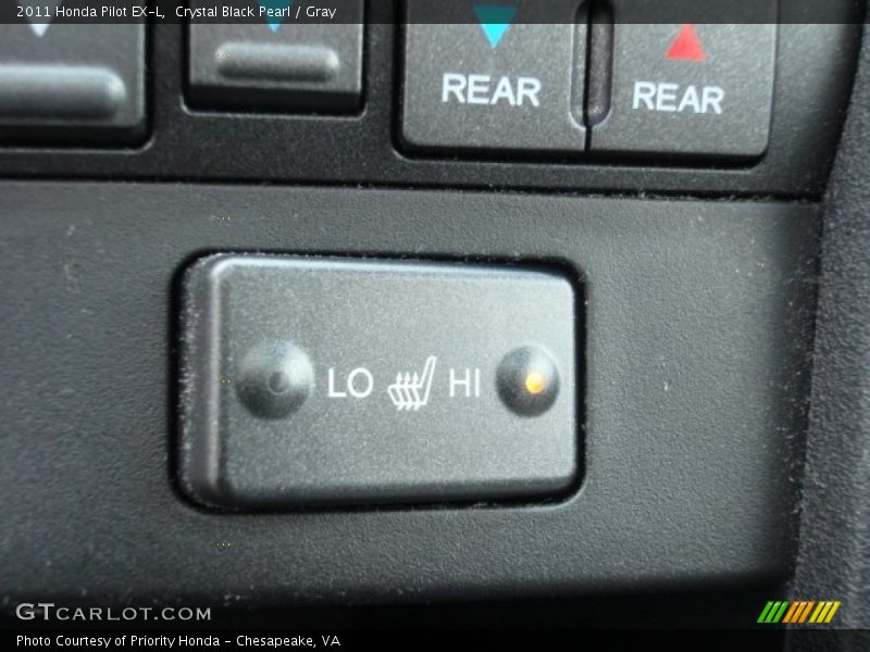 Crystal Black Pearl / Gray 2011 Honda Pilot EX-L