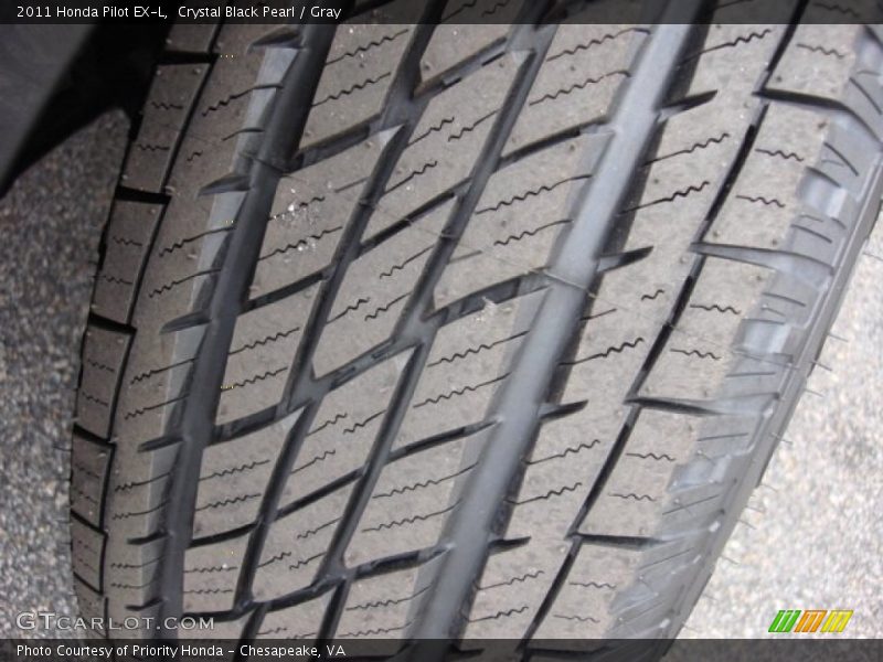 Crystal Black Pearl / Gray 2011 Honda Pilot EX-L