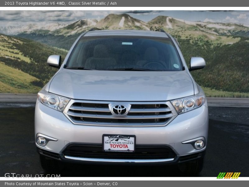 Classic Silver Metallic / Ash 2013 Toyota Highlander V6 4WD