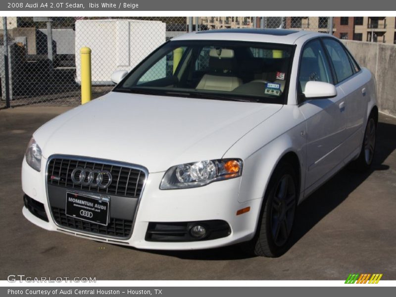 Ibis White / Beige 2008 Audi A4 2.0T Sedan