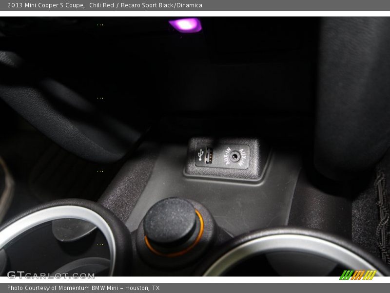 Chili Red / Recaro Sport Black/Dinamica 2013 Mini Cooper S Coupe