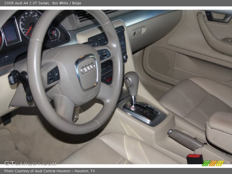 Ibis White / Beige 2008 Audi A4 2.0T Sedan