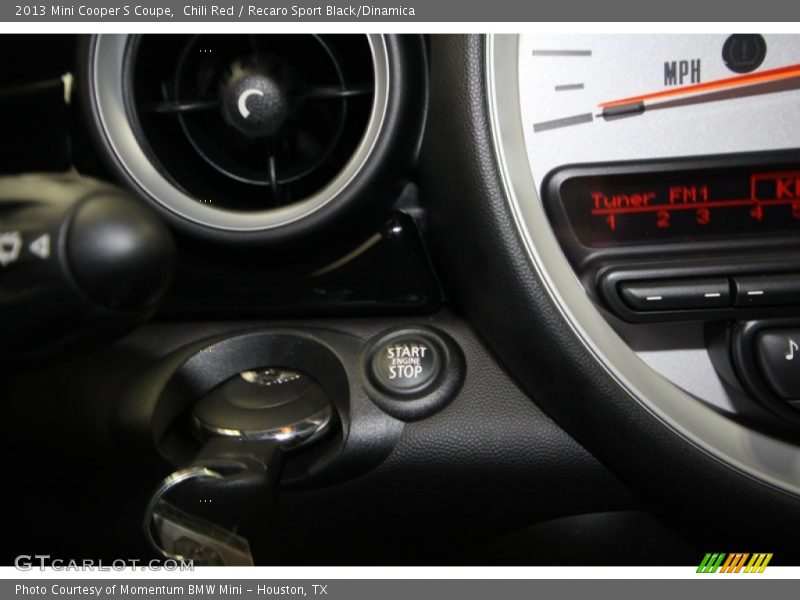 Chili Red / Recaro Sport Black/Dinamica 2013 Mini Cooper S Coupe