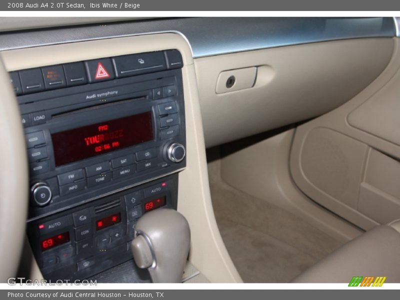 Ibis White / Beige 2008 Audi A4 2.0T Sedan