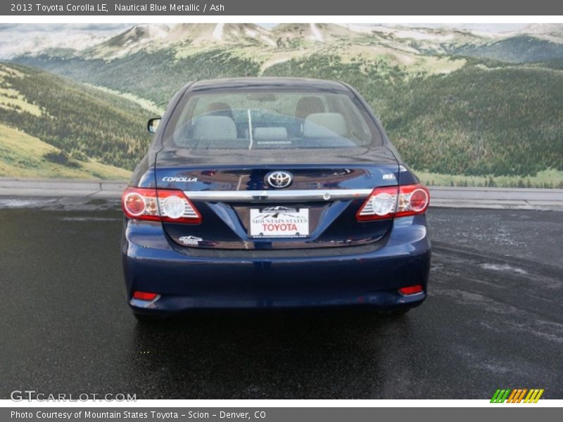 Nautical Blue Metallic / Ash 2013 Toyota Corolla LE