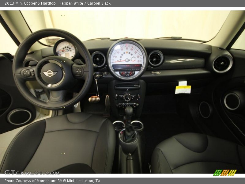 Pepper White / Carbon Black 2013 Mini Cooper S Hardtop