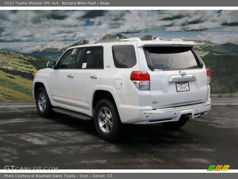 Blizzard White Pearl / Beige 2013 Toyota 4Runner SR5 4x4