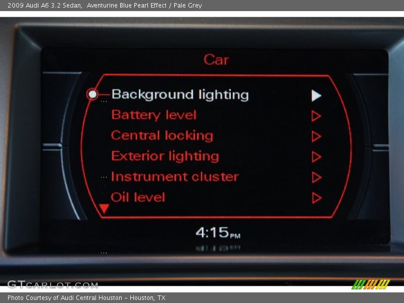Aventurine Blue Pearl Effect / Pale Grey 2009 Audi A6 3.2 Sedan