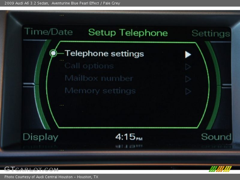 Aventurine Blue Pearl Effect / Pale Grey 2009 Audi A6 3.2 Sedan