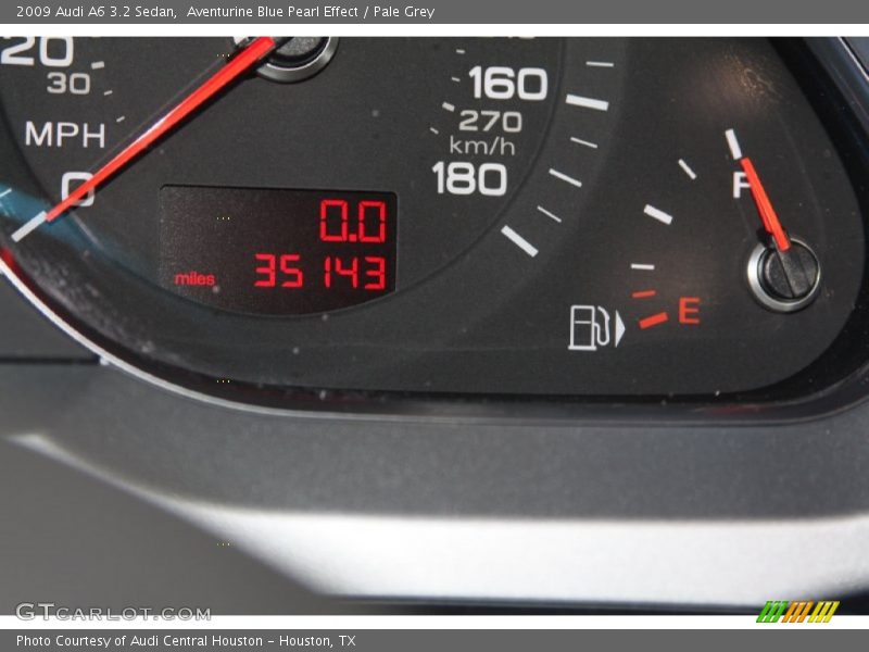 Aventurine Blue Pearl Effect / Pale Grey 2009 Audi A6 3.2 Sedan