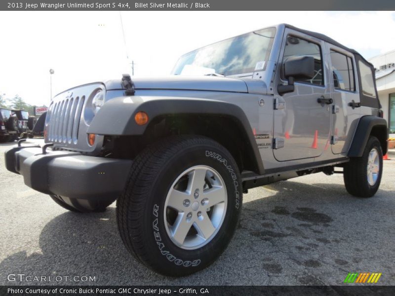 Billet Silver Metallic / Black 2013 Jeep Wrangler Unlimited Sport S 4x4