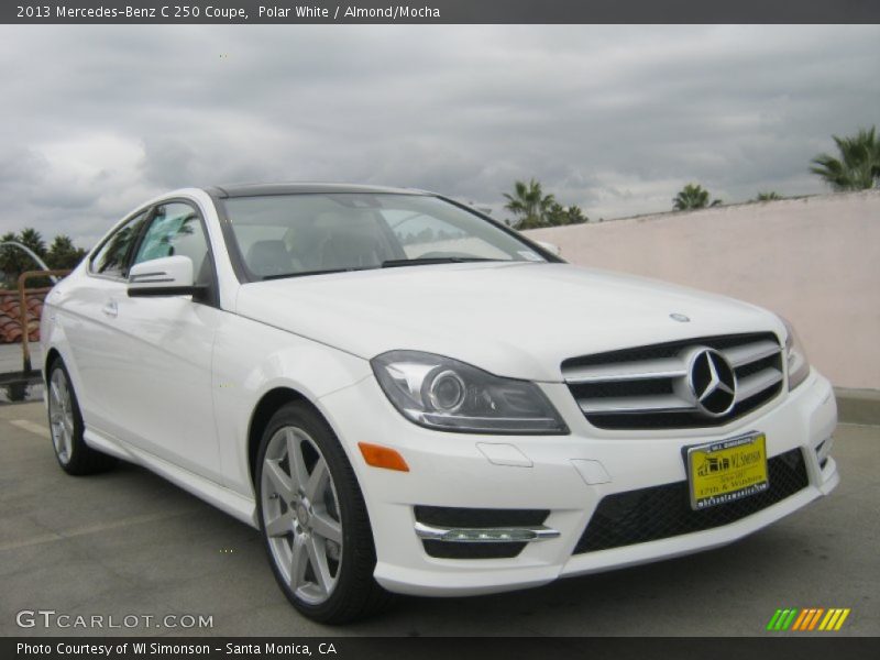 Polar White / Almond/Mocha 2013 Mercedes-Benz C 250 Coupe