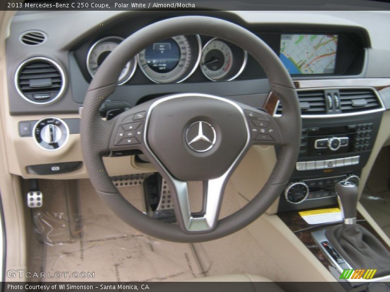 Polar White / Almond/Mocha 2013 Mercedes-Benz C 250 Coupe