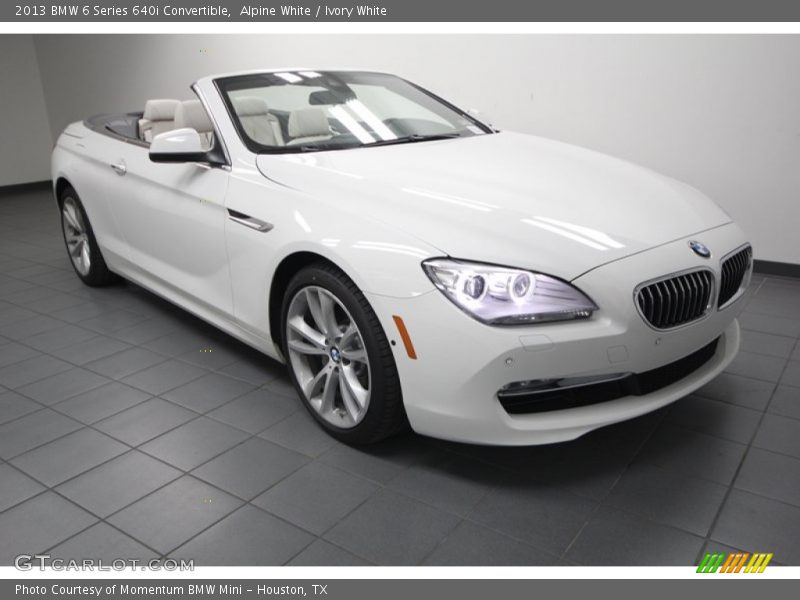 Front 3/4 View of 2013 6 Series 640i Convertible