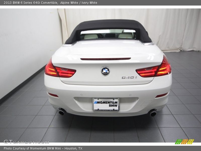 Alpine White / Ivory White 2013 BMW 6 Series 640i Convertible