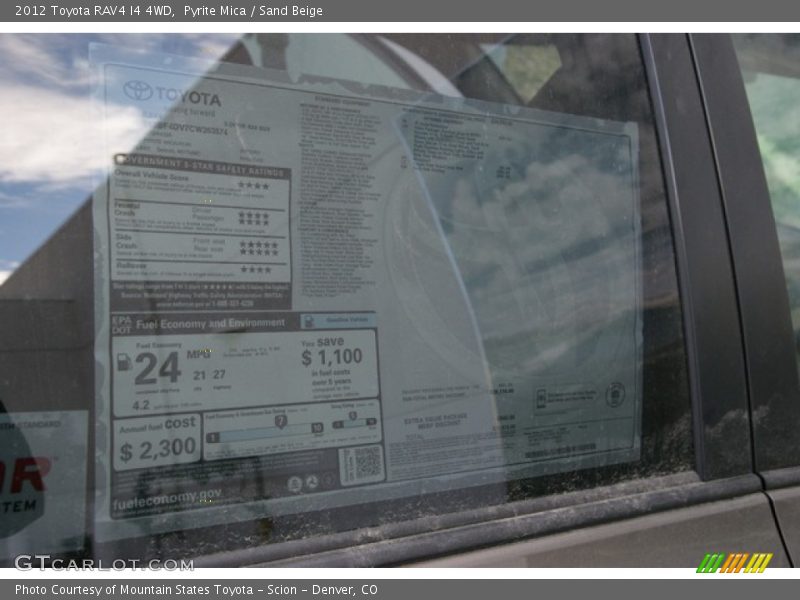 Pyrite Mica / Sand Beige 2012 Toyota RAV4 I4 4WD