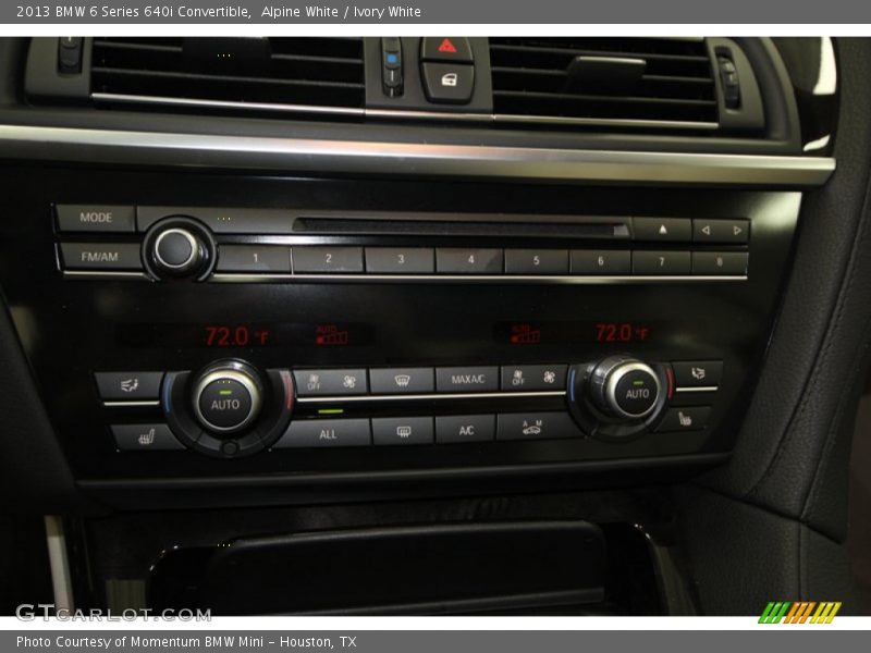 Alpine White / Ivory White 2013 BMW 6 Series 640i Convertible