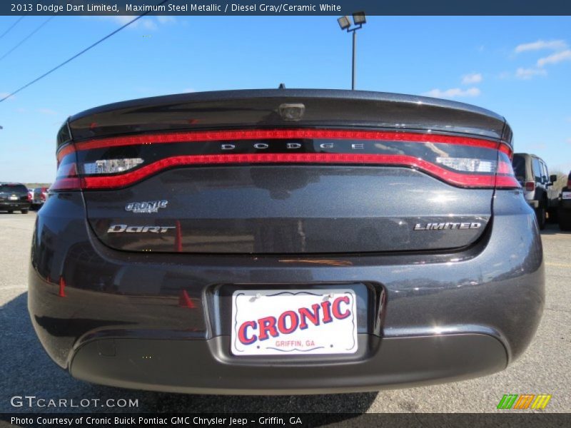 Maximum Steel Metallic / Diesel Gray/Ceramic White 2013 Dodge Dart Limited