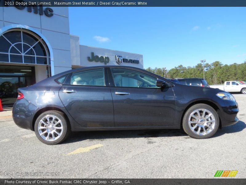 Maximum Steel Metallic / Diesel Gray/Ceramic White 2013 Dodge Dart Limited