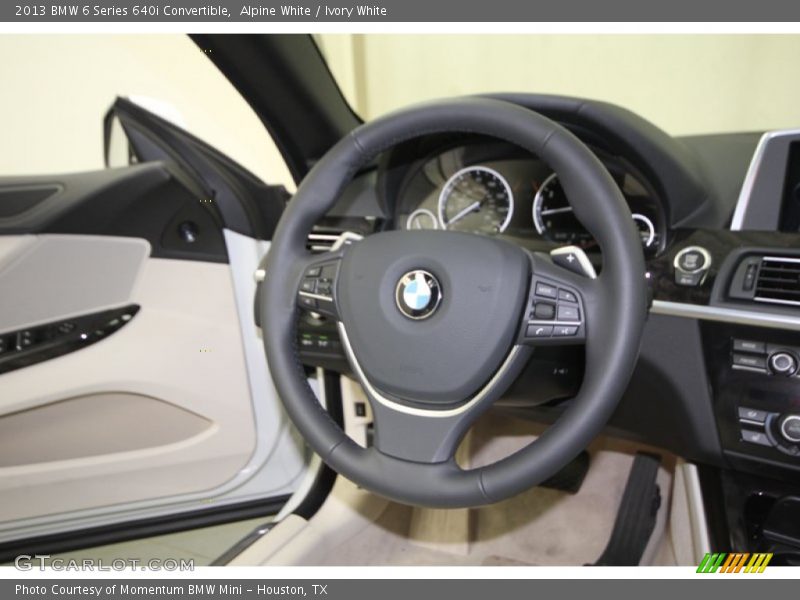 Alpine White / Ivory White 2013 BMW 6 Series 640i Convertible