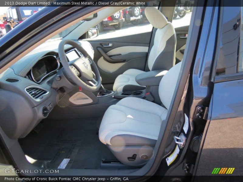  2013 Dart Limited Diesel Gray/Ceramic White Interior