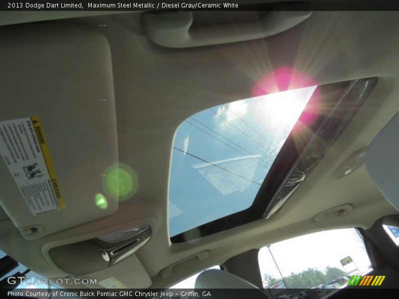 Maximum Steel Metallic / Diesel Gray/Ceramic White 2013 Dodge Dart Limited