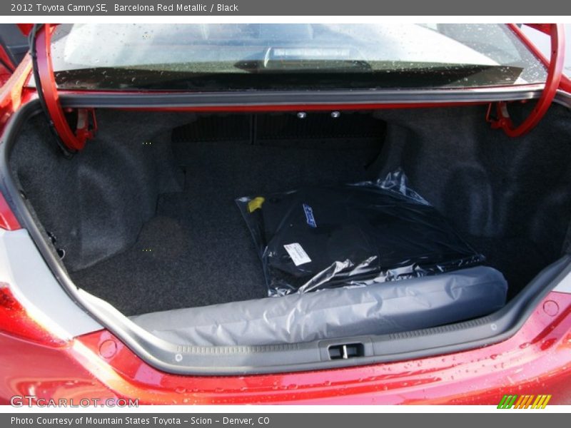 Barcelona Red Metallic / Black 2012 Toyota Camry SE