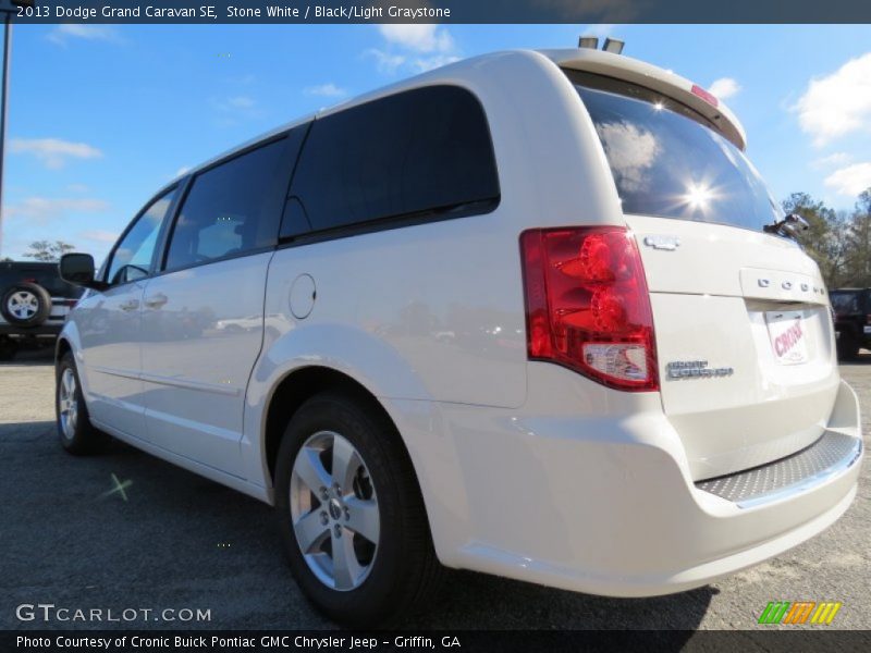 Stone White / Black/Light Graystone 2013 Dodge Grand Caravan SE
