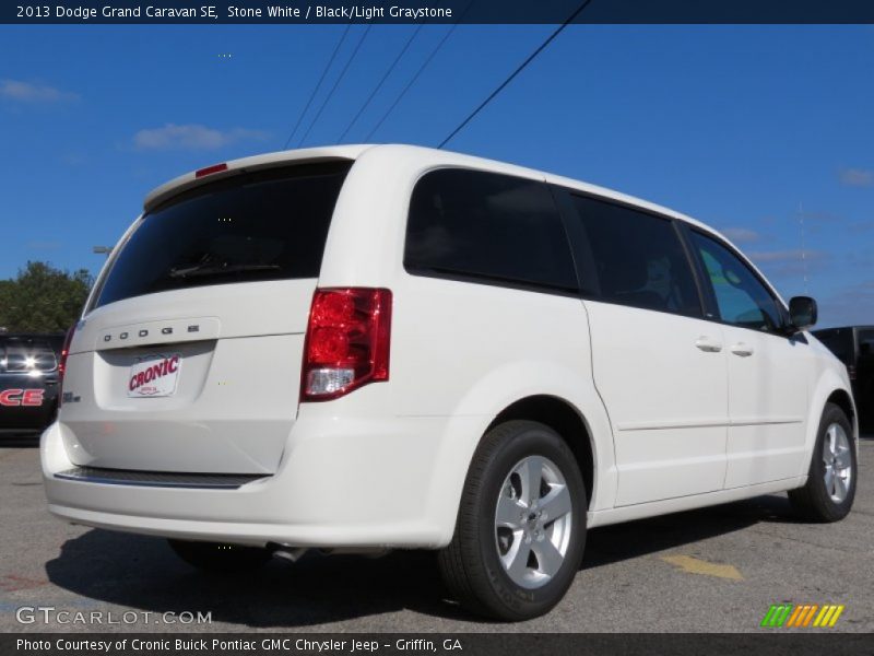 Stone White / Black/Light Graystone 2013 Dodge Grand Caravan SE