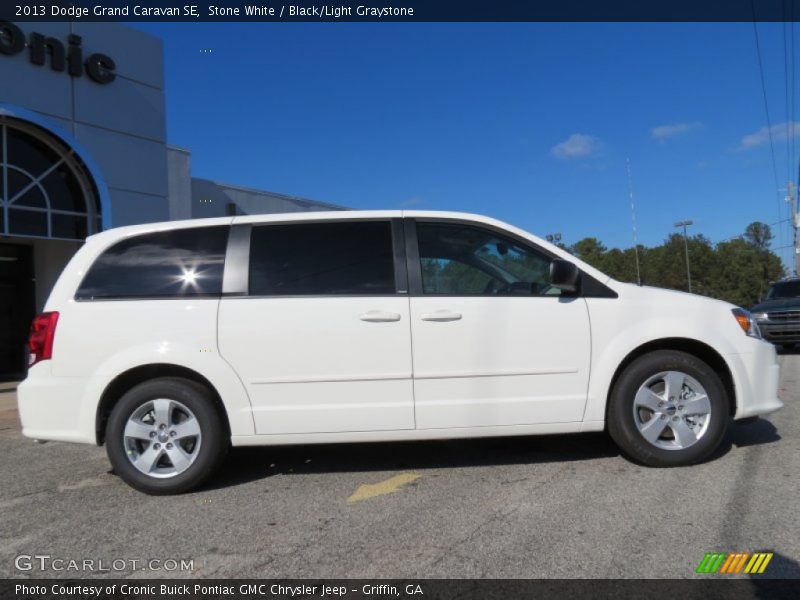 Stone White / Black/Light Graystone 2013 Dodge Grand Caravan SE